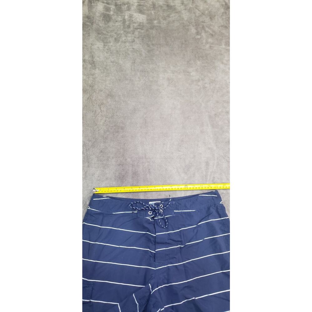 J.Crew Swim Trunks Mens Size 32 Blue Shorts Striped Nautical Preppy Summer C35-8 - Picture 3 of 7